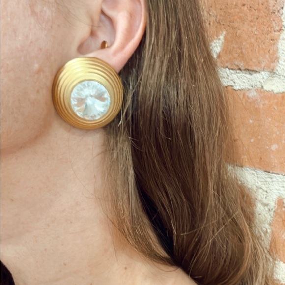 Vintage Carlotta Bijoux Statement Earrings, French Designer Earrings - Picture 5 of 15